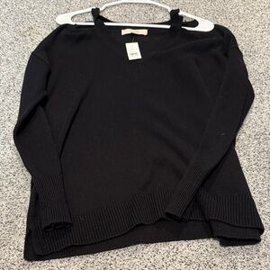 Loft Black V-Neck Sweater